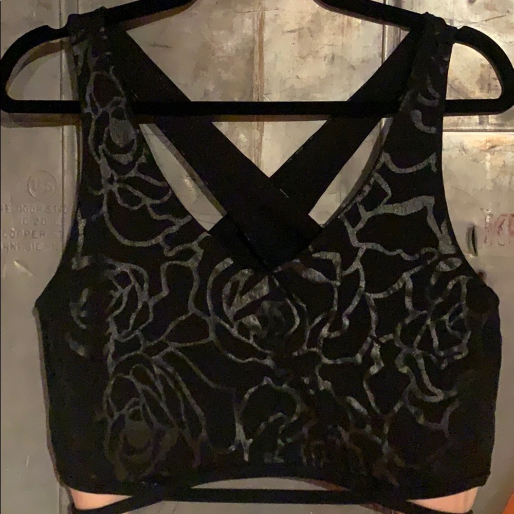 Flower Print Sports Bra